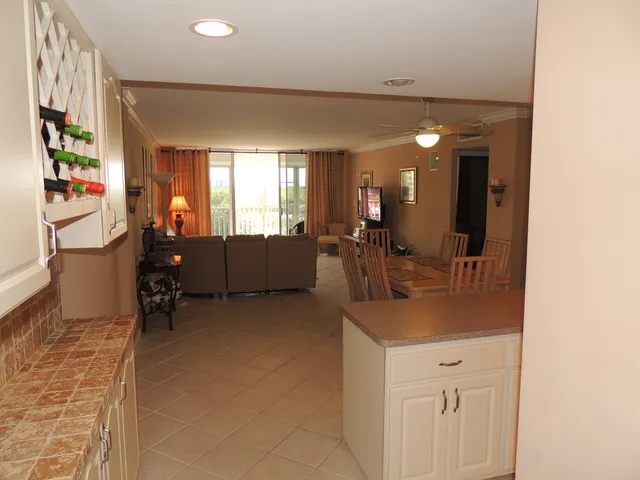 Over 1200 square feet of living space with a large lanai area