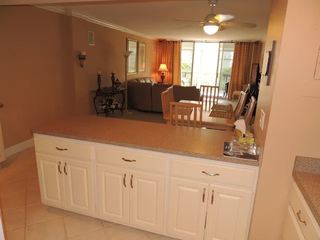 Kitchen opens to the huge "great room" perfect for entertaining guests