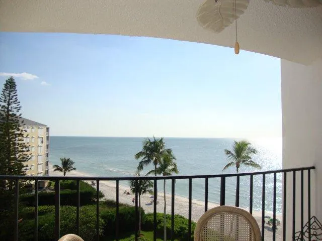View from the balcony and living room.  You will have winter sunset views!