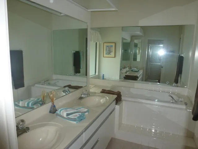 master bath  tub and walk in shower