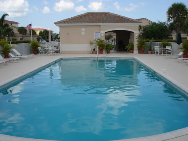 Pool looking west