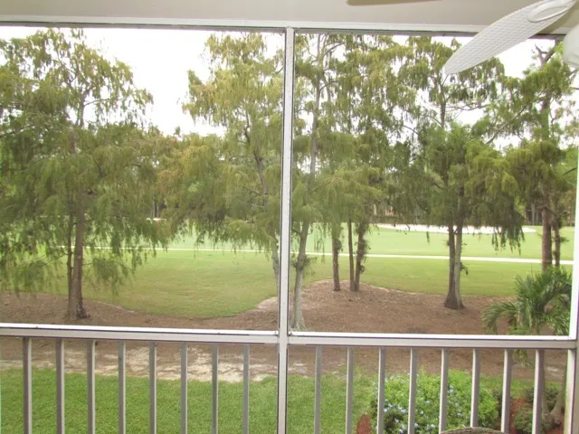 Beautiful golf course view from the lanai.