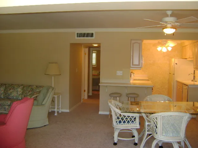 living room, dining room, kitchen