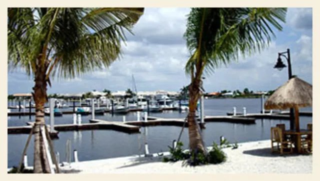 The full service marina.