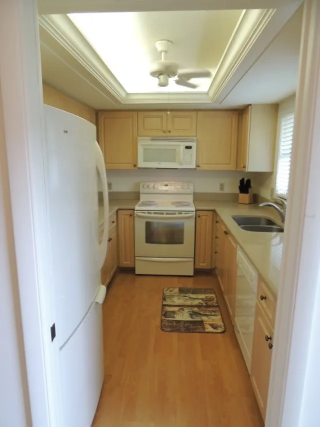 Kitchen features newer appliances, lots of counter space & fully equipped