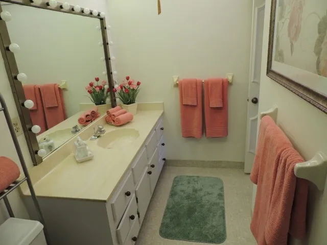 Even the bathrooms are decorated to the finest of details