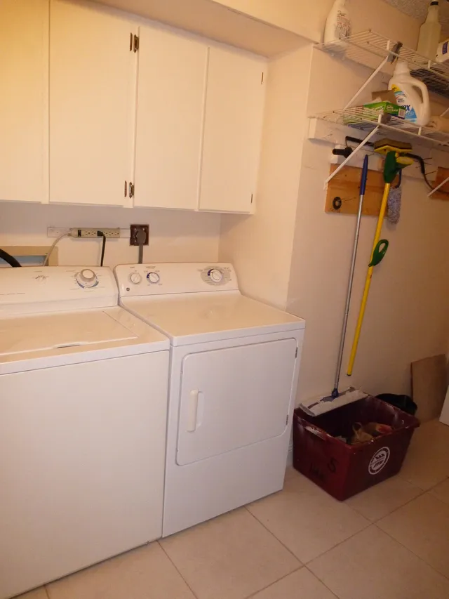 Large laundry room.