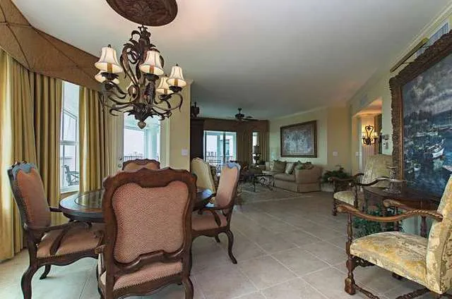 Dining to living area