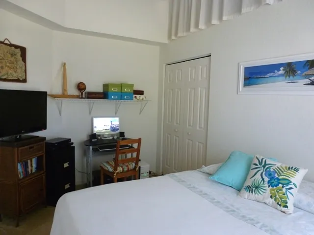 Bedroom with HD TV & Blu-Ray Player
