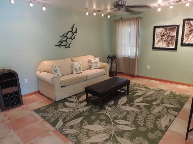 Recently renovated with 3 bedrooms and 2 bath, plus a den, 1 car garage and heated pool!