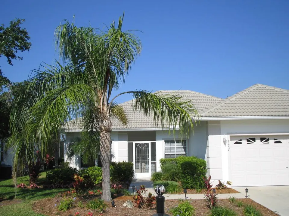 Front of villa