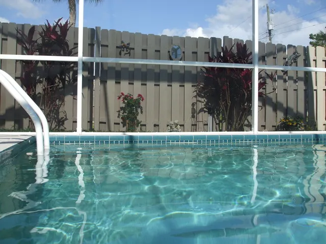 In the pool