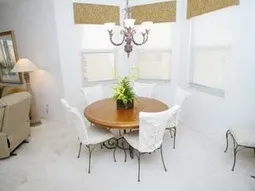 Dining area with seating for 6. (There are also 2 stools at the kitchen bar