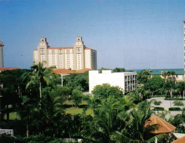 View of the Ritz Carlton and the Gulf from the lanai of the condo