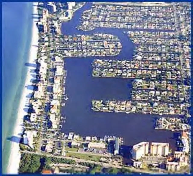 Vanderbilt Beach on the left -- Regatta in the bottom right