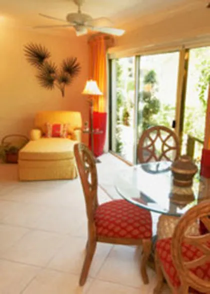 SGD interior lanai area to your outside private landscaped patio.