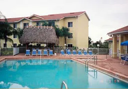 Heated pool and jacuzzi, tiki
bar with TV and refrigerator & sink