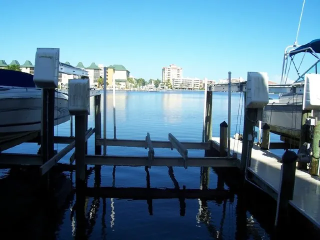 View of boat dock