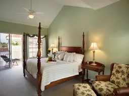 Master Suite #1, terrace overlooks the pool, private bath, large closet.