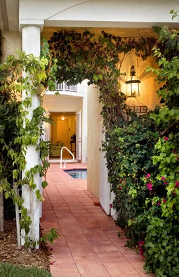 Entrance to private courtyard