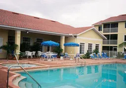 Heated pool with large jacuzzi, just outside club house