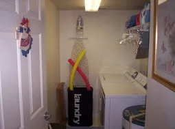 Full sized washer / dryer in unit!!!  Ahhhh no coins needed / no going downstairs with laundry