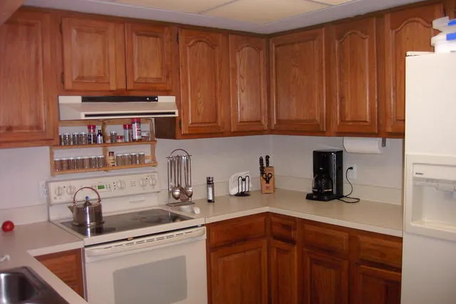 Kitchen is fully stocked