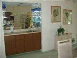 Convenient wet bar to mix delicious cocktails for you and your guests.