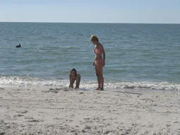 Enjoy the sandy white beach, just steps from your front door!