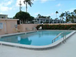Warm lovely pool with grill area to the left (not shown)