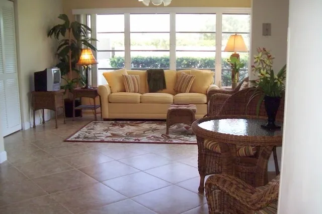 Florida Room, including full size washer and dryer for laundry in closet!