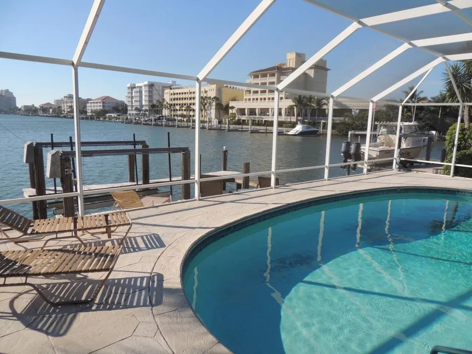 The Bayview house is directly on the bay with a boat dock and Gulf access 