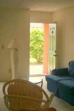 Living Room View from Dining Area and Kitchen