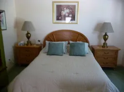 Guest cabana with private bath, television and telephone.