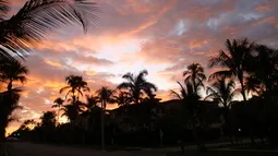 Sunrise outside our condo on 5th Avenue Naples!