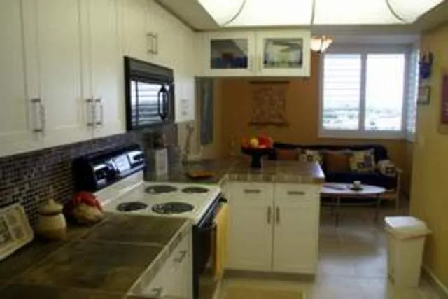 Kitchen and sitting area view