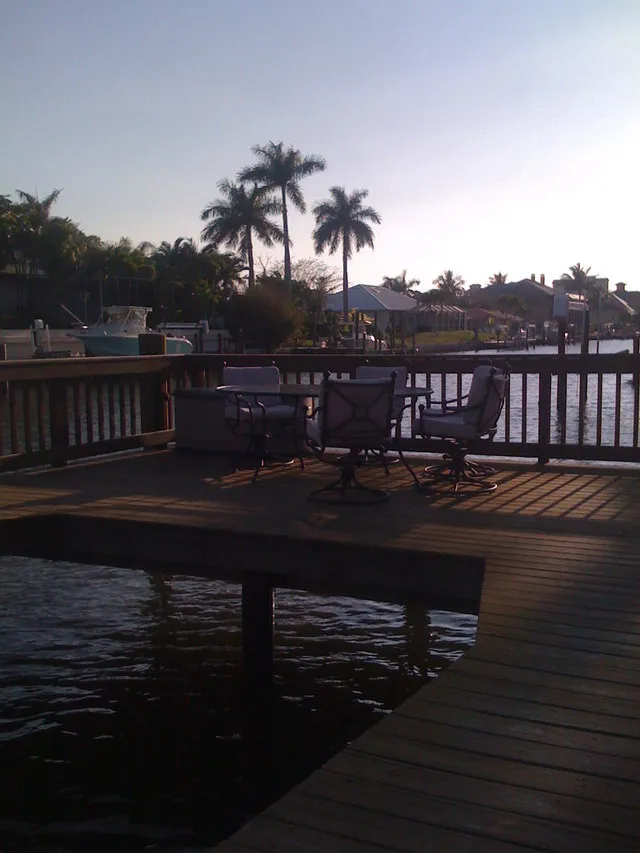 Enjoy the sunsets on your private pier.