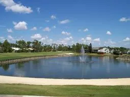 golf and Fountain view from the clubhouse