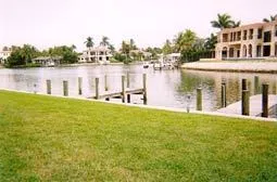 Boat docks on Hurricane Bay