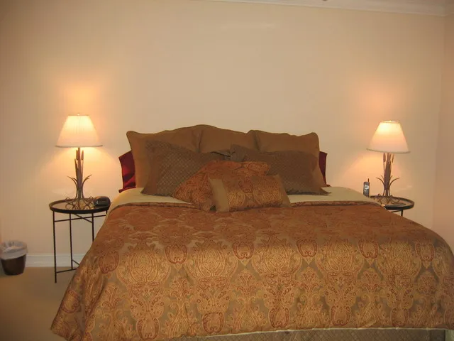 Comfortable king master, with walk-in closet, is your personal retreat