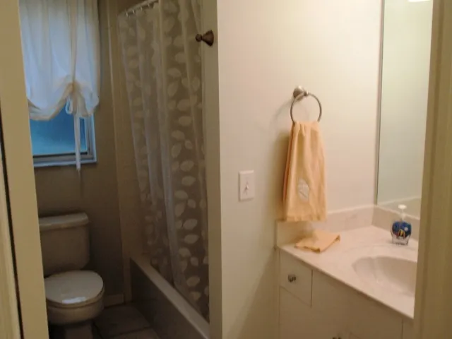 Guest bath with tub/shower combination