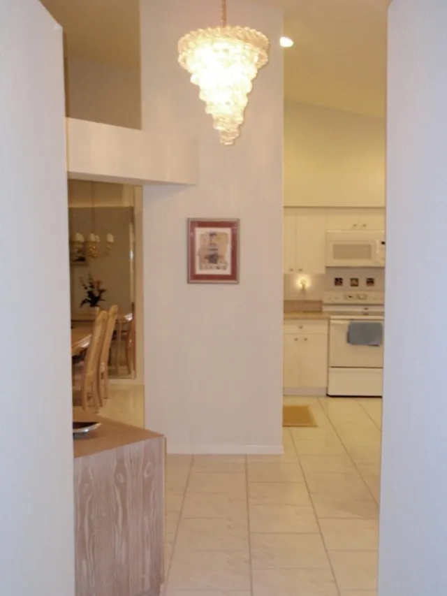 Spacious and airy main entry
