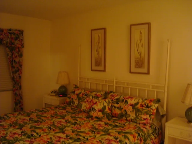 # 807 king bedroom with TV and bath and view of the gulf