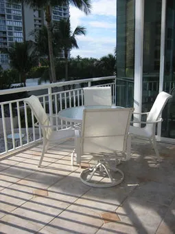 Balcony view from living room