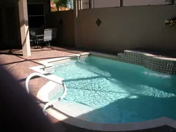 Beautiful heated courtyard pool for ultimate privacy.
