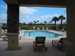 View of neighborhood pool that is located across the street