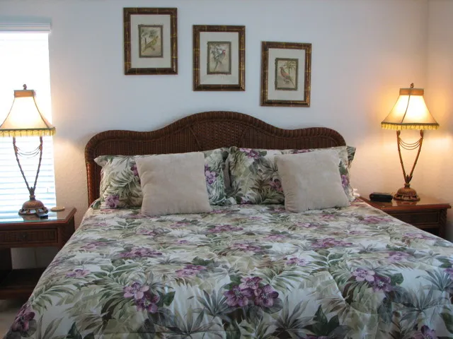 Master Bedroom with King size bed with cable TV