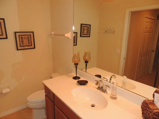 Master bath has a walk in shower