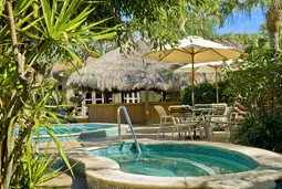Relax by one of two heated pools and spas