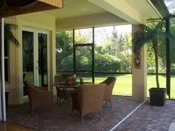Enjoy breakfast or cocktails at night